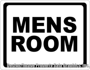 Mens Room Sign - Signs & Decals by SalaGraphics
