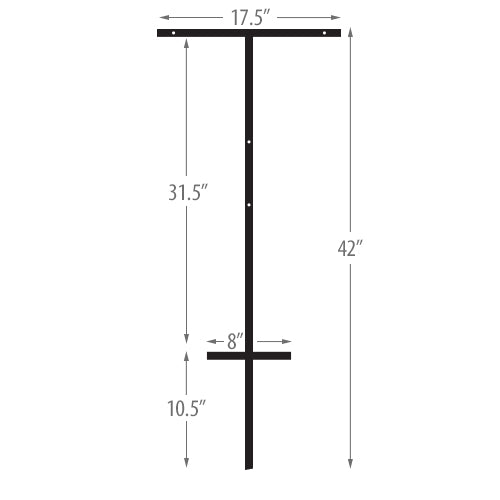 T-Bar Ground Stake for Signs Frame