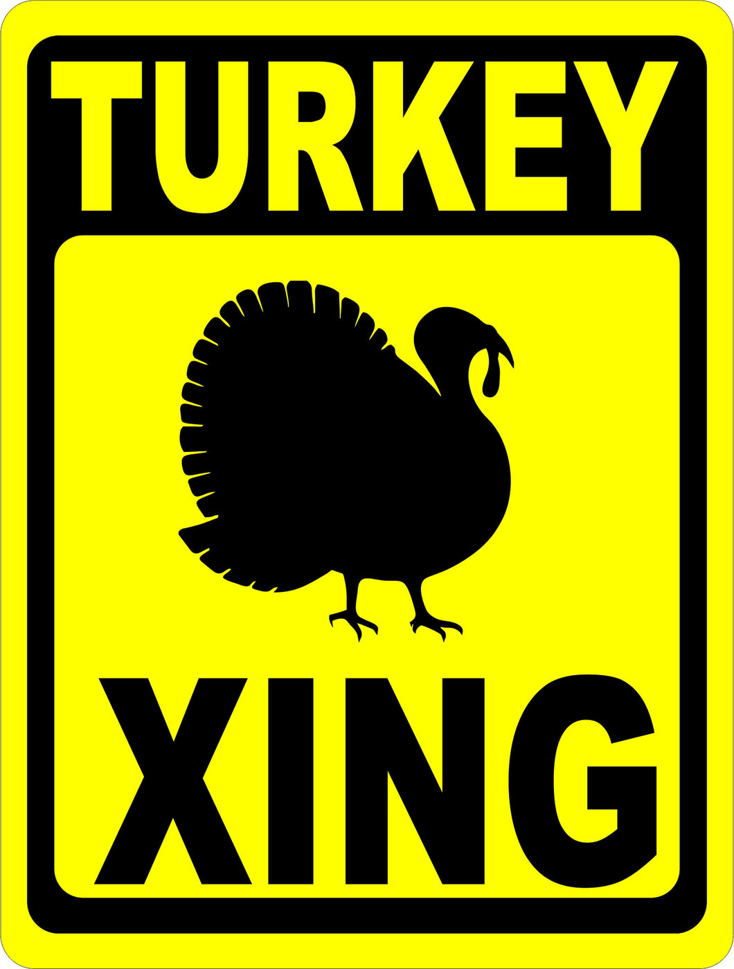 Turkey Xing Sign