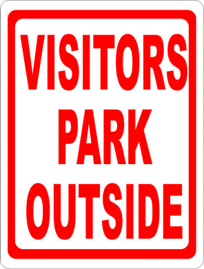 Visitors Park Outside Sign - Signs & Decals by SalaGraphics