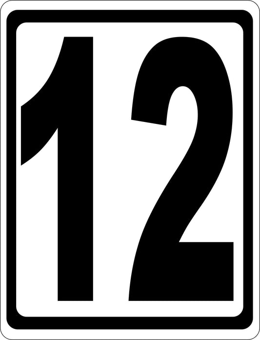 Warehousing Numbers Sign