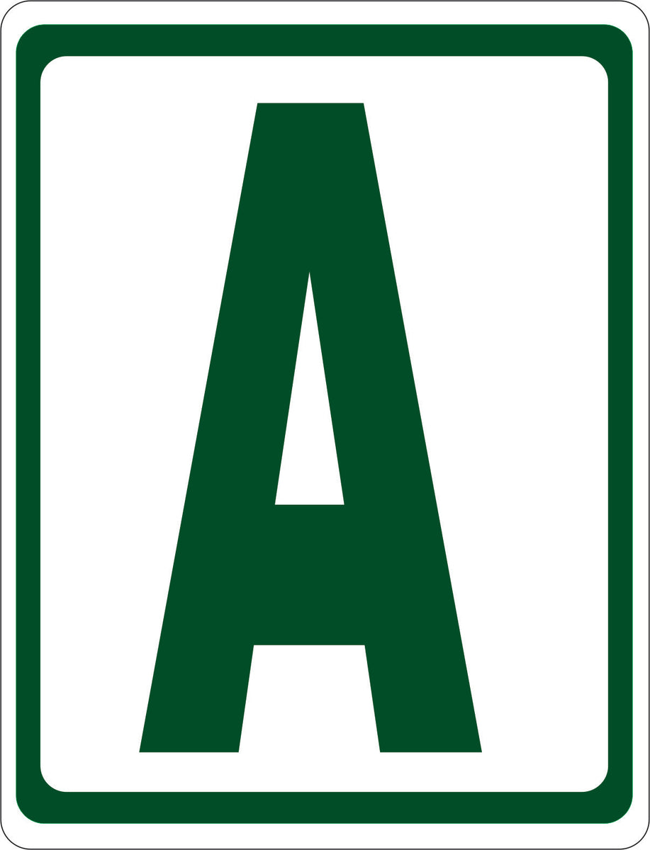 Single Bay Number Bay Numbering Sign – Signs by SalaGraphics