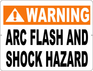 Warning Arc Flash & Shock Hazard Sign - Signs & Decals by SalaGraphics