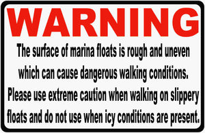 Marina Safety Sign