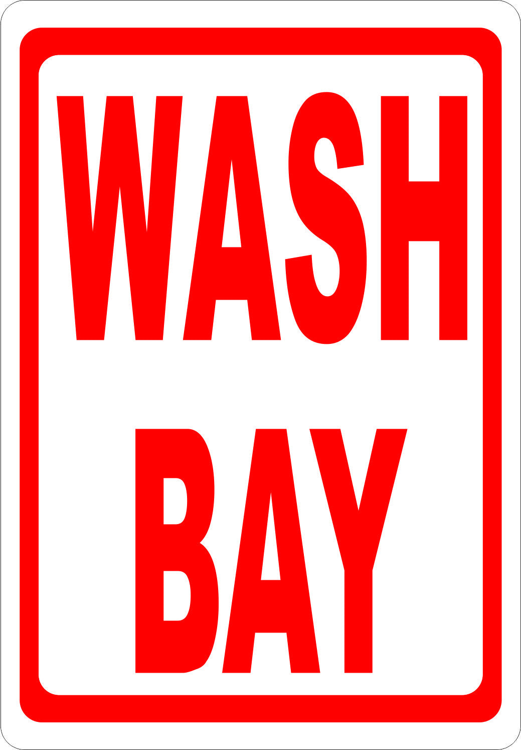 Wash Bay Sign - Signs & Decals by SalaGraphics