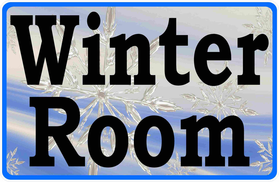 Winter Room Sign by Sala Graphics