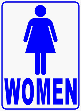 Women's Room w/ Symbol Bathroom Sign